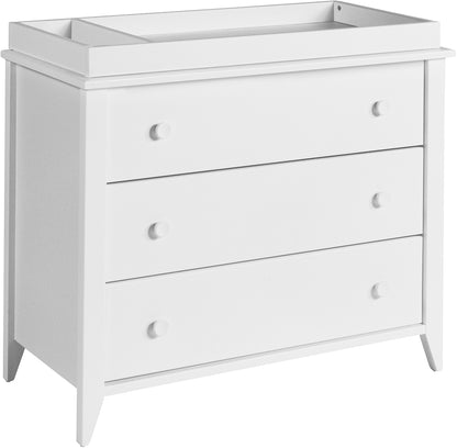 Babyletto Sprout 3-Drawer Changer Dresser w/Removable Changing Tray - White