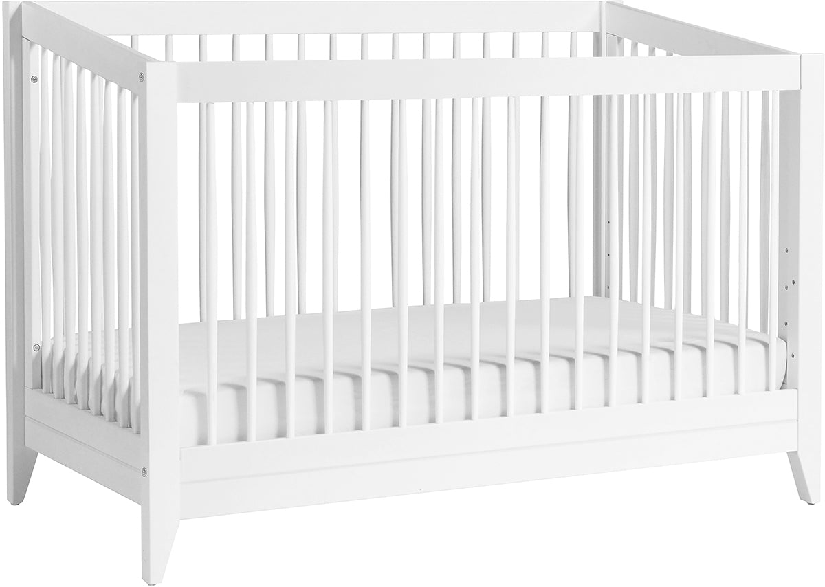 Babyletto Sprout 4-in-1 Convertible Crib w/Toddler Bed Conversion Kit - White