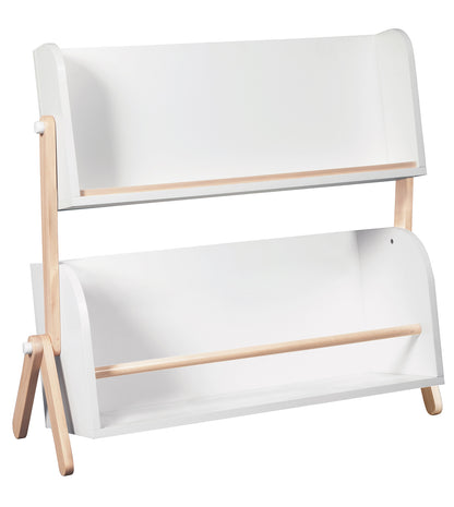 BabyLetto Tally Storage and Bookshelf In White and Washed Natural Finish