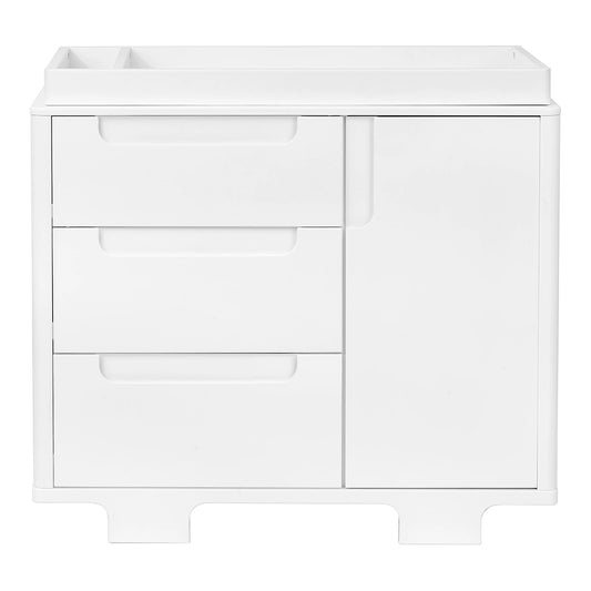 Babyletto Yuzu 3-Drawer Changer Dresser, KD w/Removable Changing Tray - White