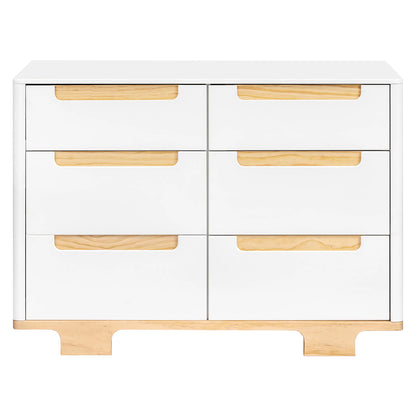 Babyletto Yuzu 6-Drawer Dresser, KD - White / Natural