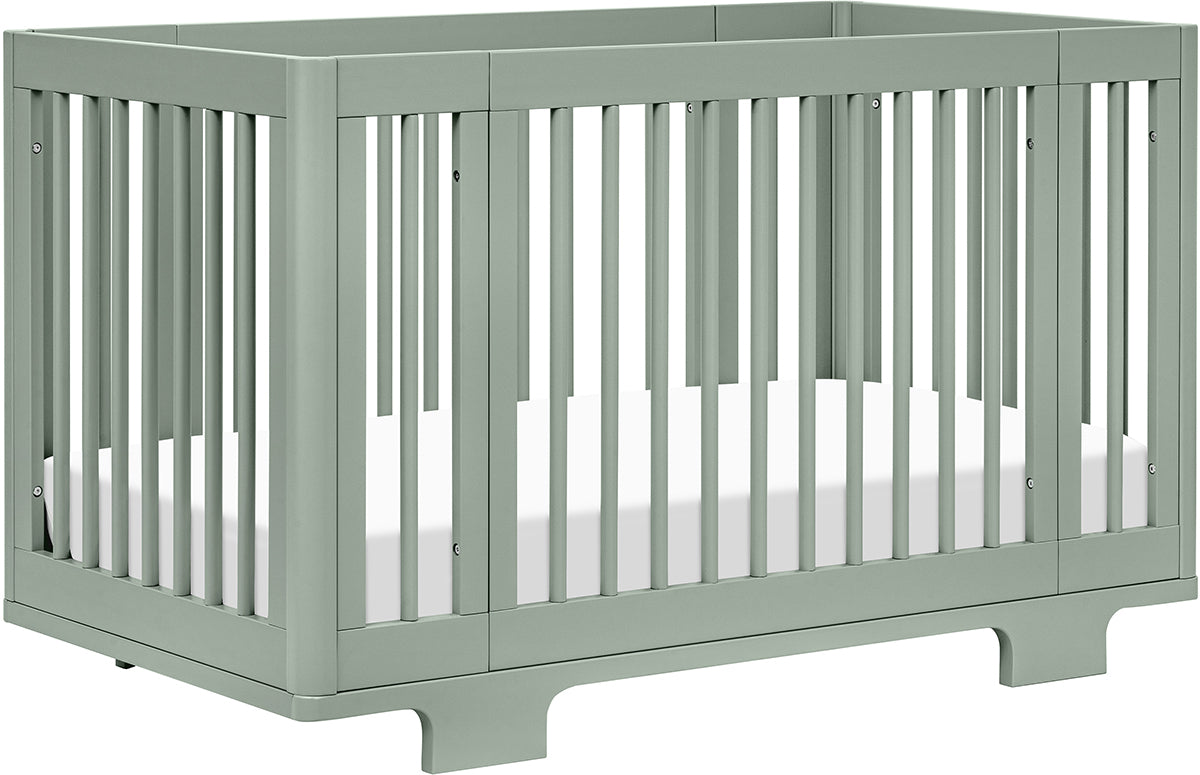 Babyletto Yuzu 8-in-1 Convertible Crib with All-Stages Conversion Kit - Light Sage