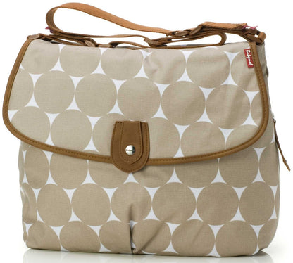 Babymel Satchel Diaper Bag - Beige Dot