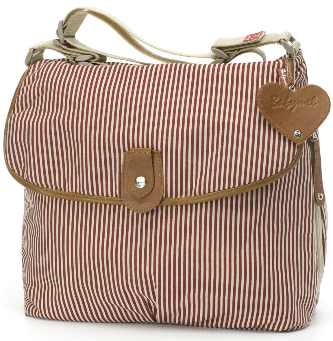 Babymel Satchel Diaper Bag - Red Stripe