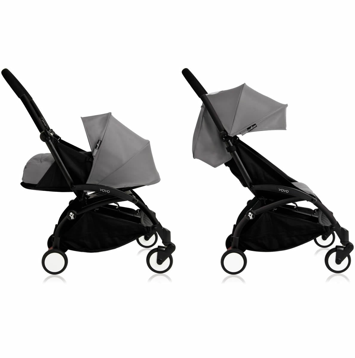 Babyzen Yoyo 0+/6+ Complete Stroller - Black/Grey