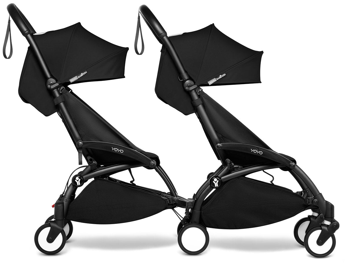 Babyzen YOYO Connect Double Stroller 6+ / 6+ Bundle - Black / Black