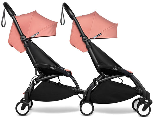 Babyzen YOYO Connect Double Stroller 6+ / 6+ Bundle - Black / Ginger