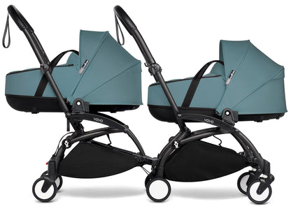 Babyzen YOYO Connect Double Stroller Bassinet / Bassinet Bundle - Black / Aqua