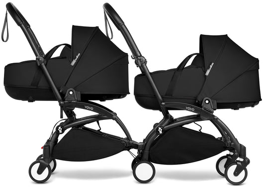 Babyzen YOYO Connect Double Stroller Bassinet / Bassinet Bundle - Black / Black