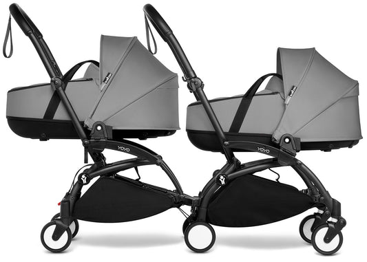 Babyzen YOYO Connect Double Stroller Bassinet / Bassinet Bundle - Black / Grey