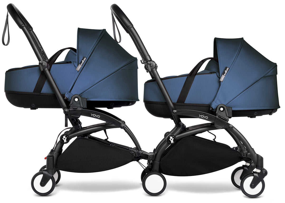 Babyzen YOYO Connect Double Stroller Bassinet / Bassinet Bundle - Black / Navy Blue