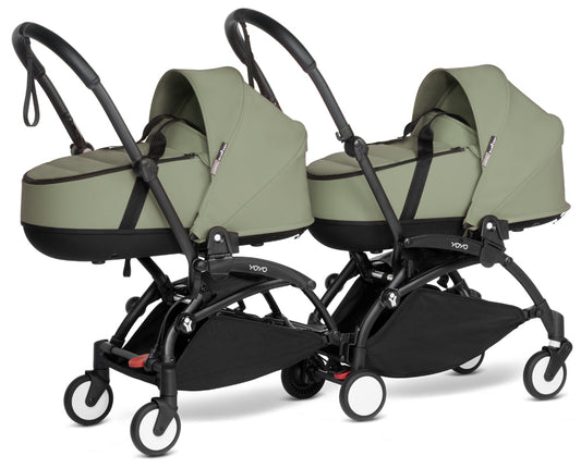 Babyzen YOYO Connect Double Stroller Bassinet / Bassinet Bundle - Black / Olive