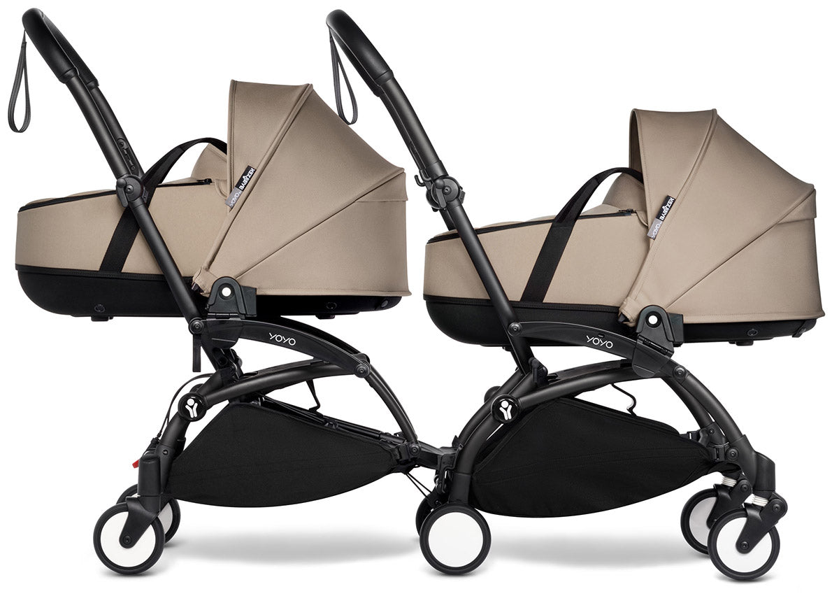 Babyzen YOYO Connect Double Stroller Bassinet / Bassinet Bundle - Black / Taupe