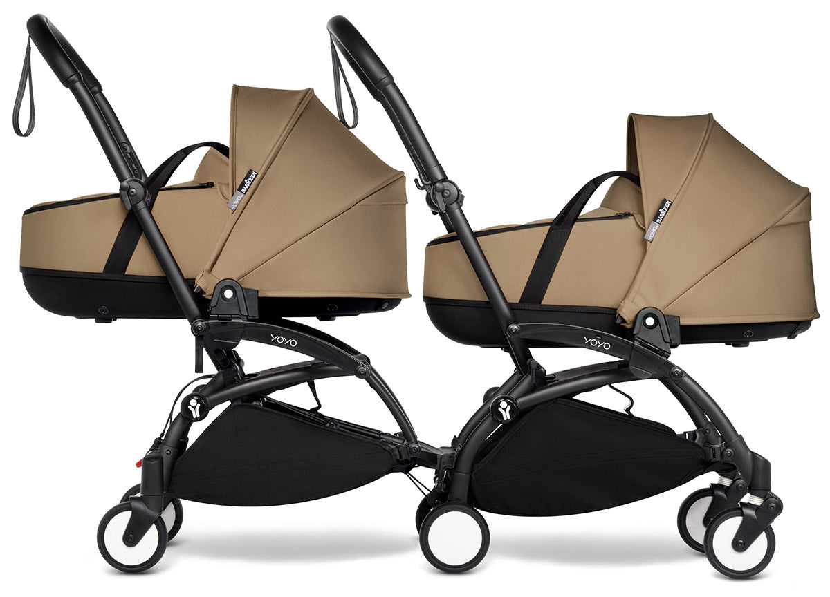 Babyzen YOYO Connect Double Stroller Bassinet / Bassinet Bundle - Black / Toffee