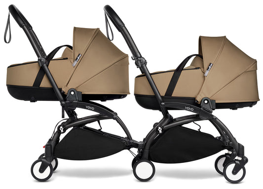 Babyzen YOYO Connect Double Stroller Bassinet / Bassinet Bundle - Black / Toffee