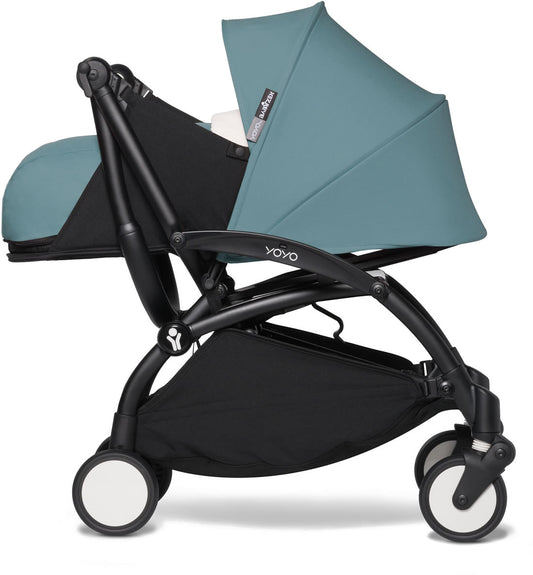 Babyzen YOYO2 Ultra Compact 0+ Stroller - Black / Aqua