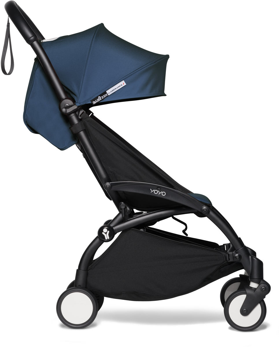 Babyzen YOYO2 Ultra Compact 6+ Stroller - Black / Air France Blue