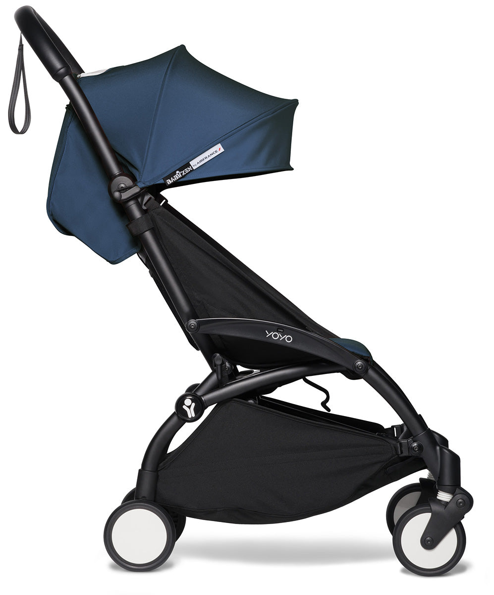 Babyzen YOYO2 Ultra Compact 6+ Stroller (One Box) - Black / Air France Blue