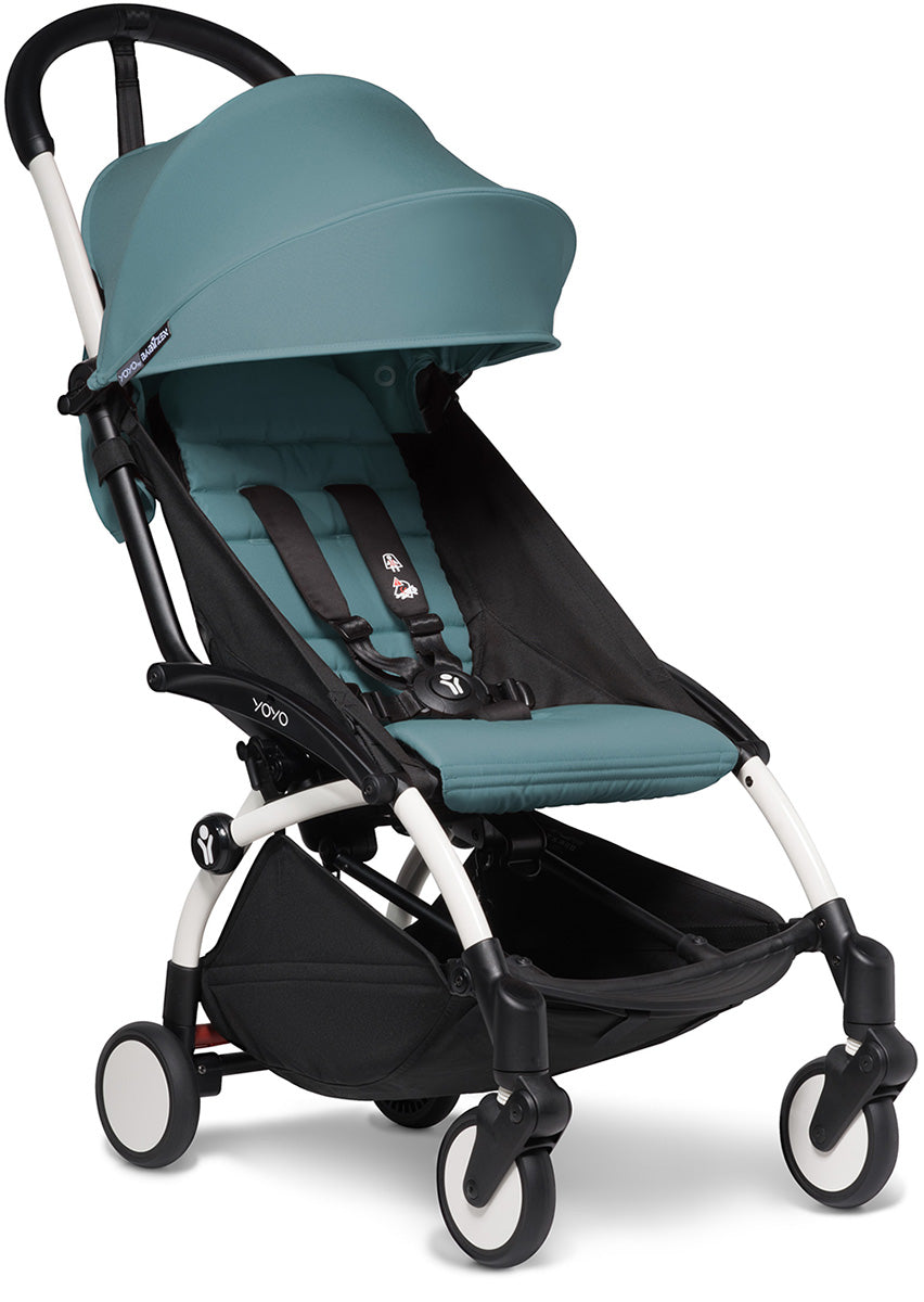 Babyzen YOYO2 Ultra Compact 6+ Stroller - White / Aqua