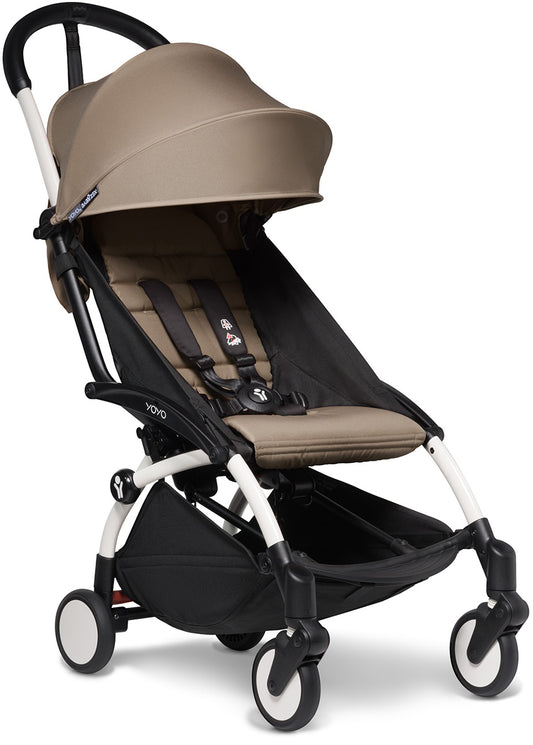 Babyzen YOYO2 Ultra Compact 6+ Stroller - White / Taupe