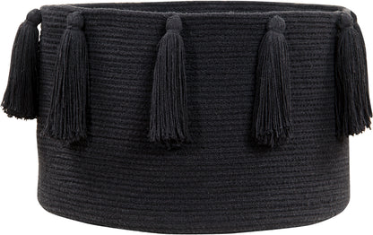 Lorena Canals Tassels Basket - Black