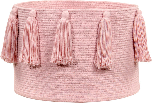 Lorena Canals Tassels Basket - Pink