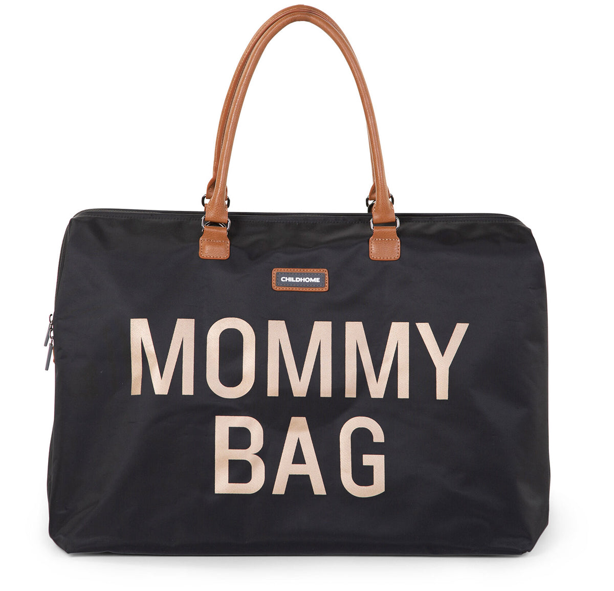 BEABA Childhome Canvas Mommy Bag - Black & Gold