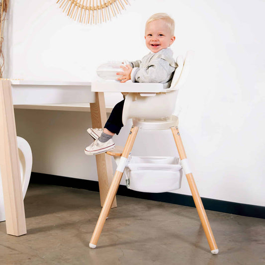 Beaba Childhome Evolu ONE.80° High Chair - White