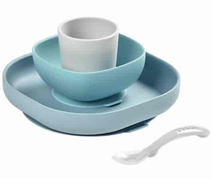 Beaba Silicone Suction Meal Set - Rain