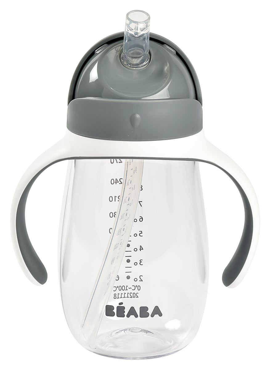 BEABA Straw Sippy Cup - Charcoal