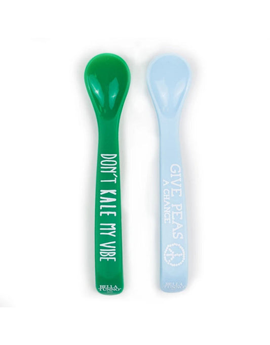 Bella Tunno Kale My Vibe and Peas Spoon Set