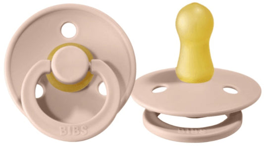 BIBS Original Colour Pacifier, 2 Pack - Blush - Size 2 (6-18 m)