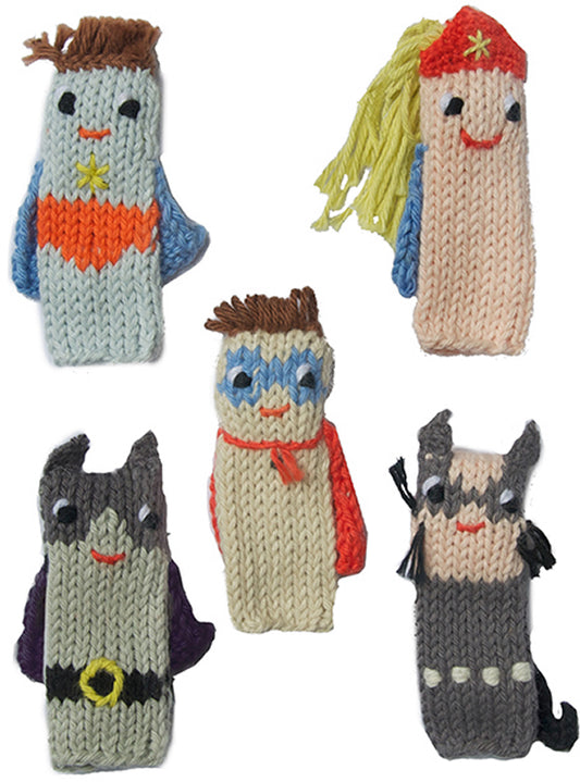 Blabla Kids Finger Puppets, Set of 5 - Super Hero