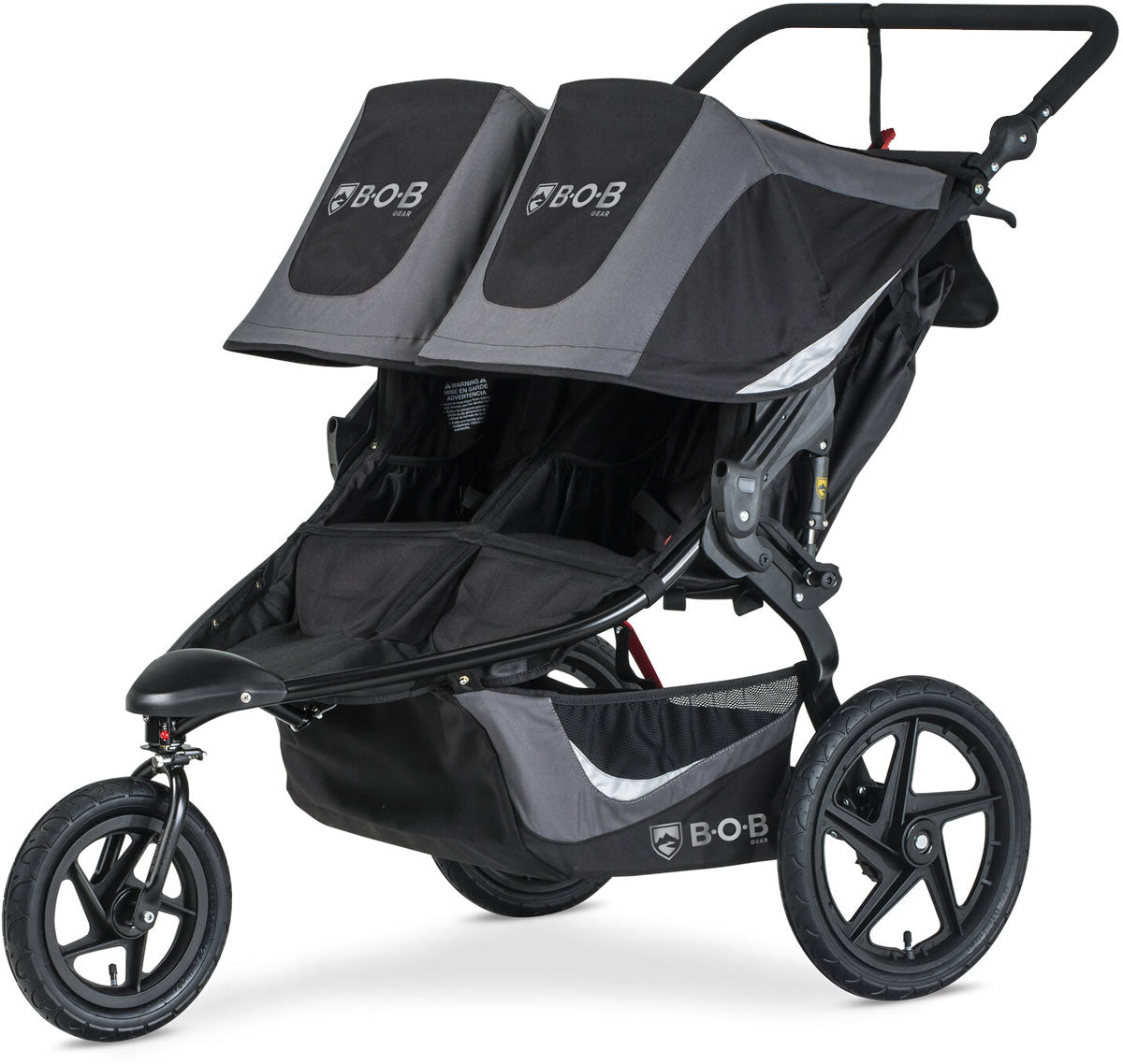 BOB Revolution Flex 3.0 Duallie Double Jogging Stroller - Graphite Black