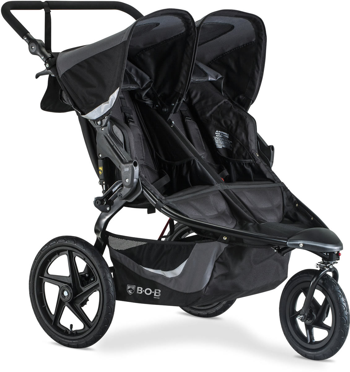 BOB Revolution Flex 3.0 Duallie Double Jogging Stroller - Graphite Black