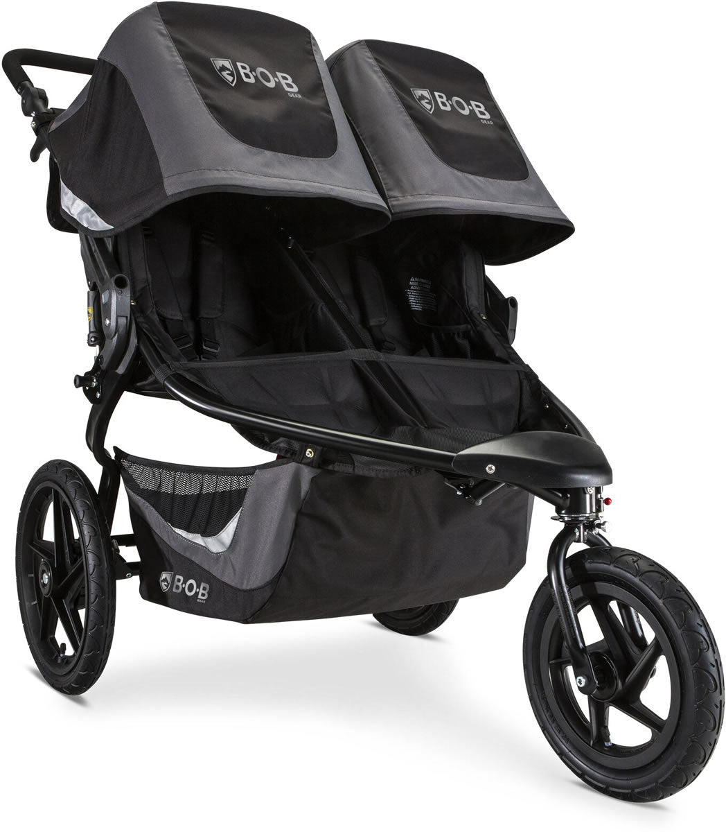 BOB Revolution Flex 3.0 Duallie Double Jogging Stroller - Graphite Black