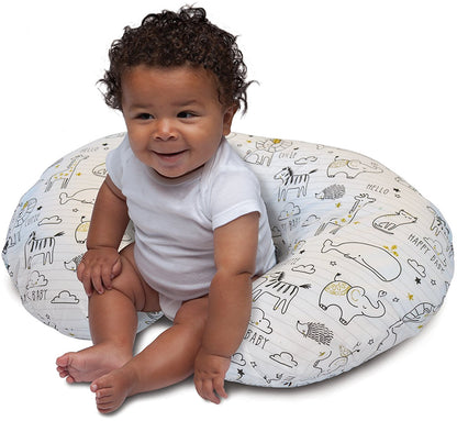 Boppy Original Feeding & Infant Support Pillow - Notebook Black & Gold