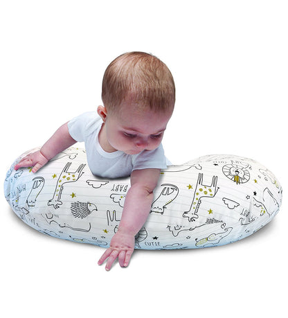 Boppy Original Feeding & Infant Support Pillow - Notebook Black & Gold