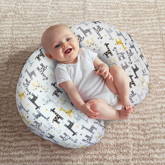 Boppy Original Slipcover - Gray/Gold Giraffe