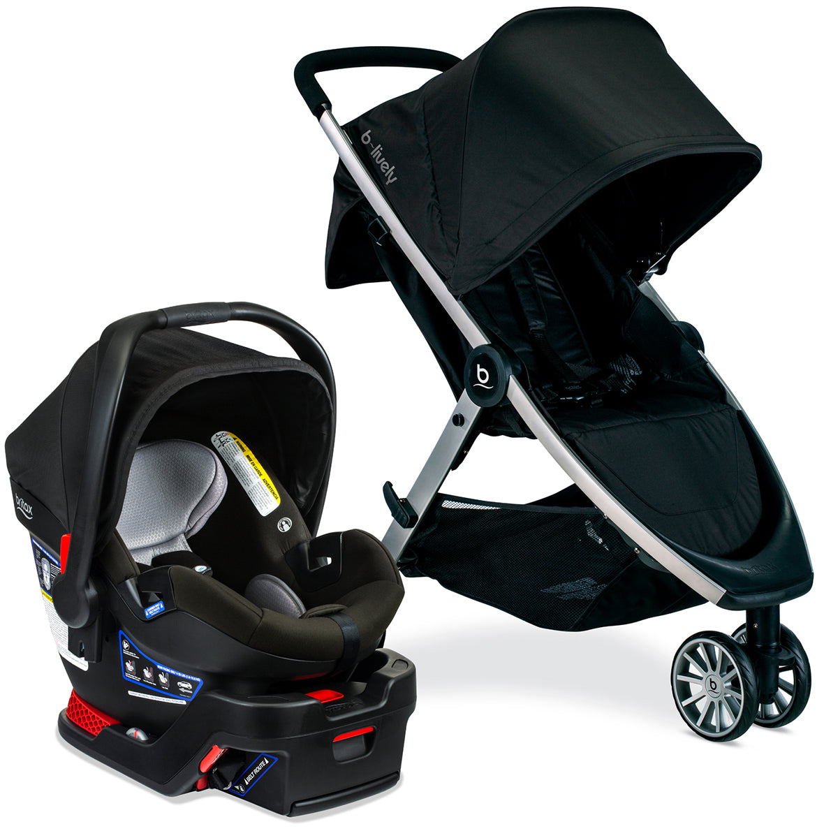 Britax B-Lively & B-Safe Gen2 FlexFit Travel System - Twilight (SafeWash)