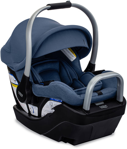 Britax Cypress Infant Car Seat with Alpine Anti-Rebound Base - Ponte Arctic