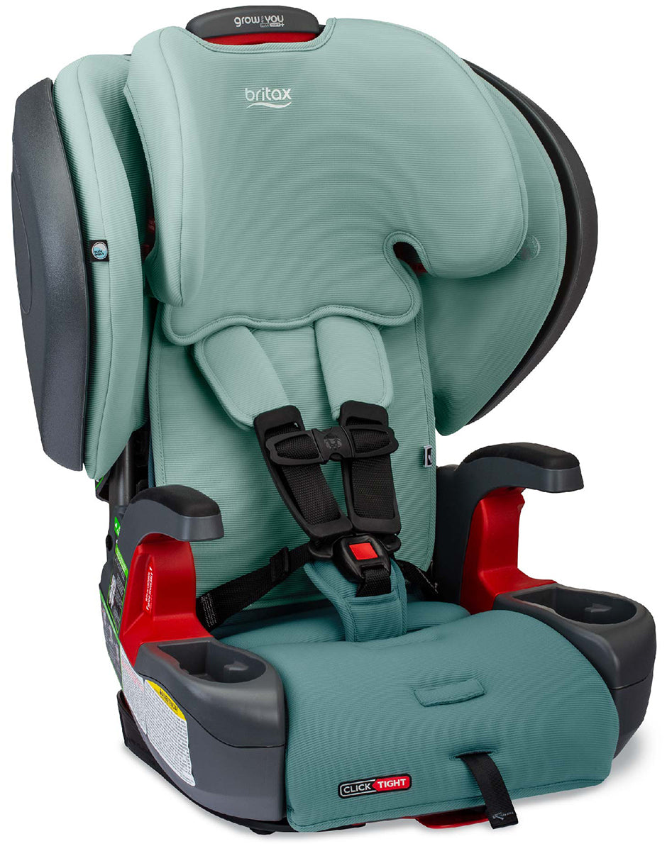 Britax Grow With You ClickTight Plus Harness Booster Car Seat - Green Ombre