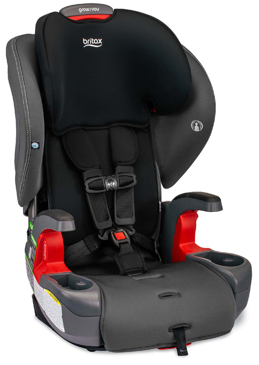 Britax OPEN BOX Grow With You Harness Booster Car Seat - Mod Black SafeWash