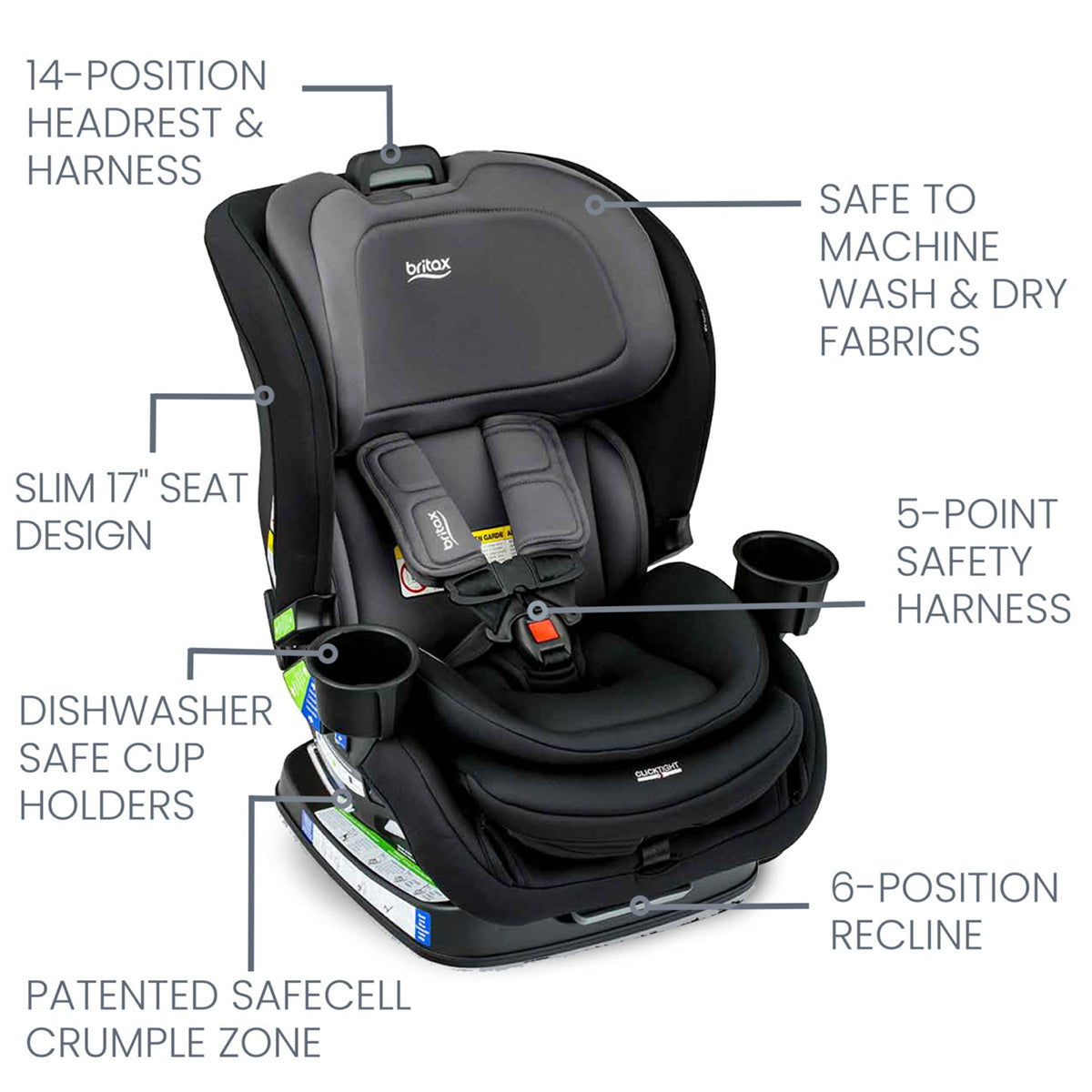 Narrow 5 point harness booster seat best sale