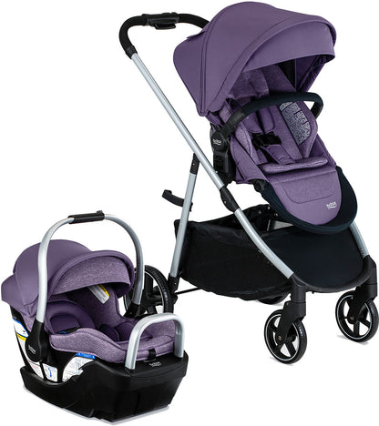 Britax Willow Grove SC Travel System - Pindot Iris