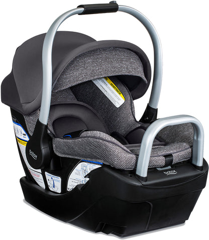 Britax Willow SC Infant Car Seat with Alpine Base - Pindot Stone