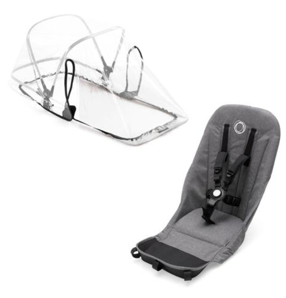 Bugaboo Donkey 2 Duo Fabric Set - Grey Melange