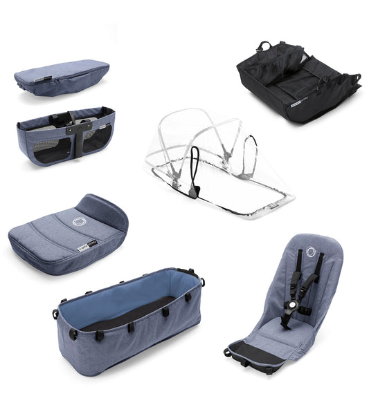 Bugaboo Donkey 2 Style Set - Blue Melange