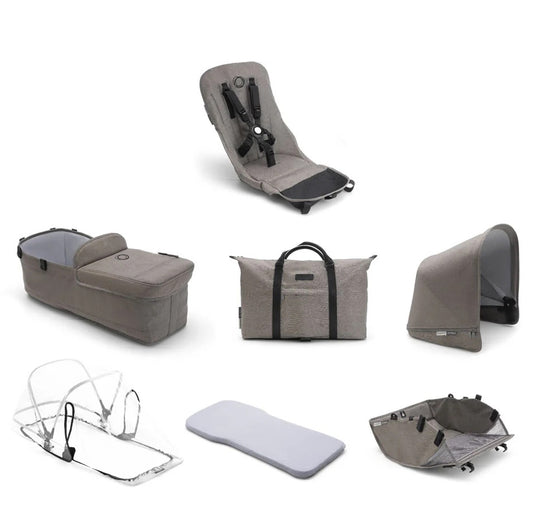 Bugaboo OPEN BOX Donkey 2 Style Set - Mineral Taupe