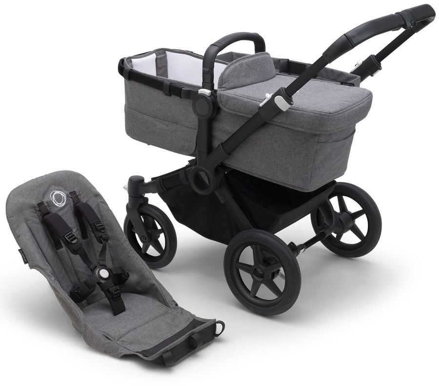 Bugaboo Donkey 5 Base - Black / Grey Melange